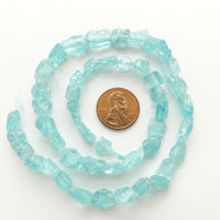 Apatite, Rough Freeform Nuggets, Small on 16-inch strands