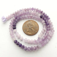 Purple Mystery Stone, Faceted 4mm Rounds Beads, Graduated Color Strands