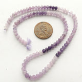 Purple Mystery Stone, Faceted 4mm Rounds Beads, Graduated Color Strands