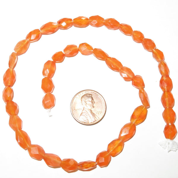 Carnelian, Light,  Faceted Ovals