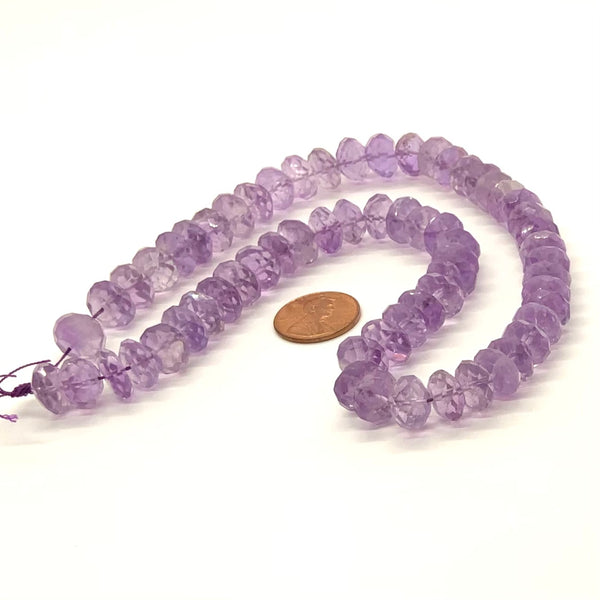 Amethyst faceted beads