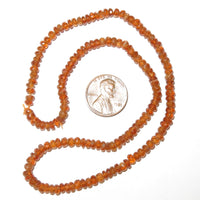 Garnet (Hessonite) Faceted Rondells