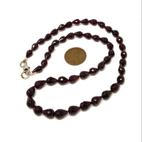 Garnet teardrop beads Bead-Zone.com