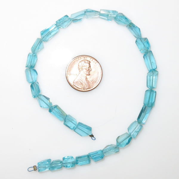 Apatite Freeform Faceted Beads