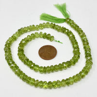 peridot rondells Bead-Zone.com