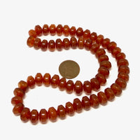 Carnelian rondells Bead-Zone.com