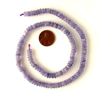 Lavender Jade (dyed Quartz) Rondells 6mm