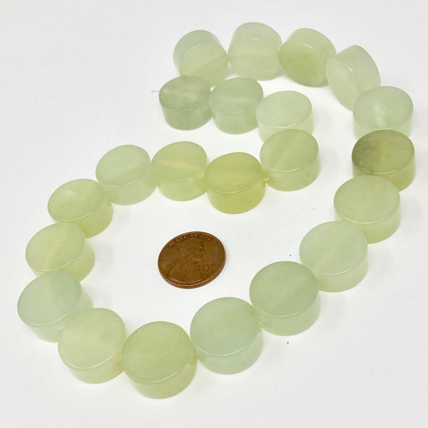 New Jade coin shape beads Bead-Zone.com