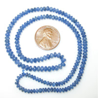 Sapphire Graduated Rondells 2-5mm