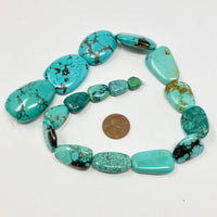 Tibetan Turquoise nuggets Bead-Zone.com