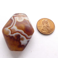 Banded Agate, Reproduction, Rhomboid, 35x30mm