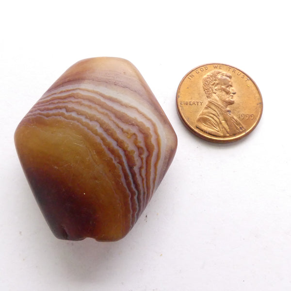 Banded Agate, Reproduction, Rhomboid, 35x35mm