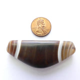 Banded Agate, Reproduction, Boat Shape, 56x22