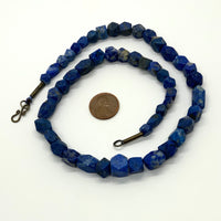 Cornerless cube lapis lazuli beads Bead-Zone.com