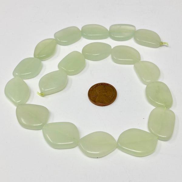 New jade freeform beads Bead-Zone.com