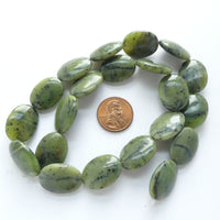 Jade (Nephrite) Flat Ovals 20x15mm