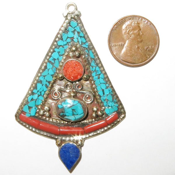 Himalayan Pendant with Mixed Stones