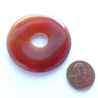 Carnelian Donut, 45mm Diameter