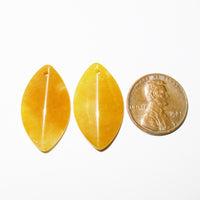 Yellow Jade Small Shield Pendant