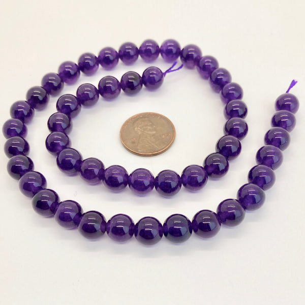 round 8mm amethyst beads Bead-Zone.com