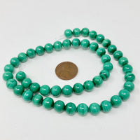 Malachite round beads Bead-Zone.com