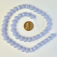 Blue lace agate round beads 8mm Bead-Zone.com