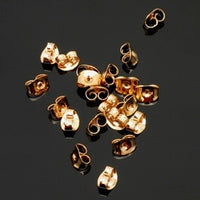 Packaged Findings, Gold Tone Earnuts, Pkg 10