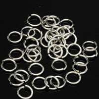 Packaged Findings, Silver Tone Jump Rings 6mm, Pkg 40