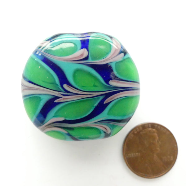 Sage Holland, Large Tabular Bead, 33x37x10mm