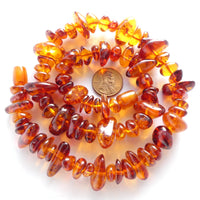 Amber Baltic, Freeform Nuggets Large/Small, 20-inch Necklace