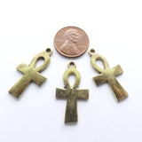 Ankh, or "Key of Life" Pendants, Brass, 30mm, Sold Individually