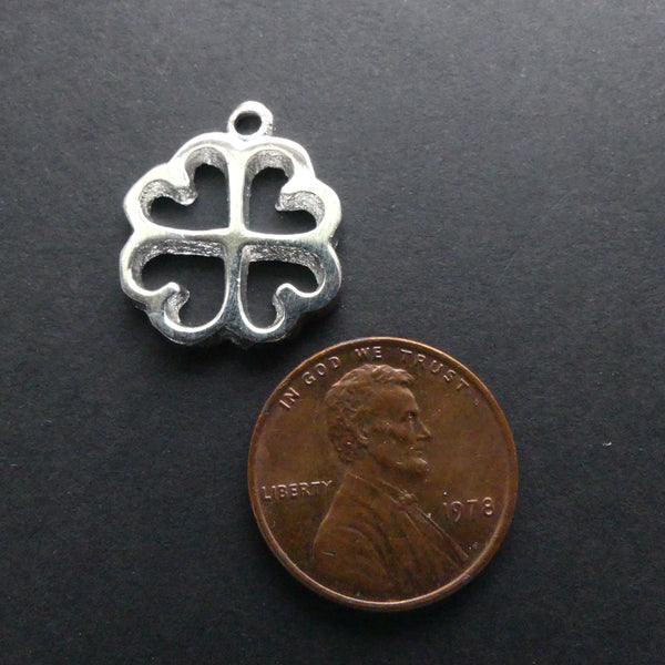 Adinkara Pendants, Silver, Nyame Dua, Small, 20mm diameter