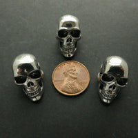 Silver Tone, Skull, 14x20mm, Sold Individually