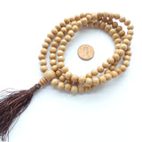 Wood Round, Natural Walnut, 8mm on 30" Mala