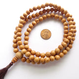 Wood Round, Natural Walnut, 8mm on 30" Mala